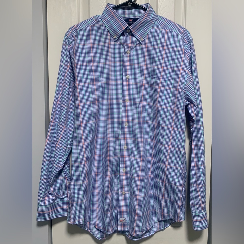 Vineyard Vines Murray Slim Fit Button Down Shirt Size Medium